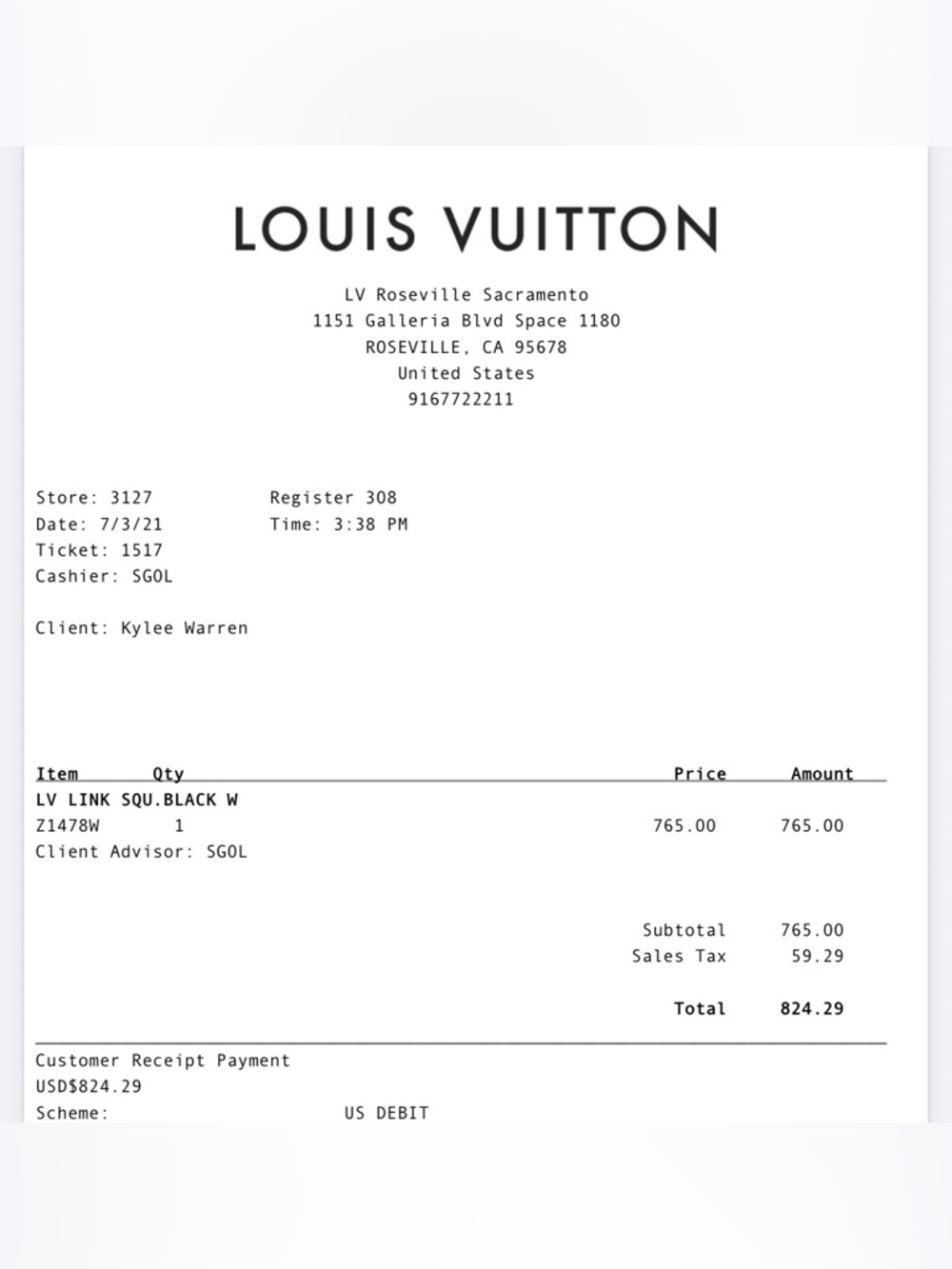 Louis Vuitton Black Sunglasses with Gold LV Medallions - Picture 9 of 9